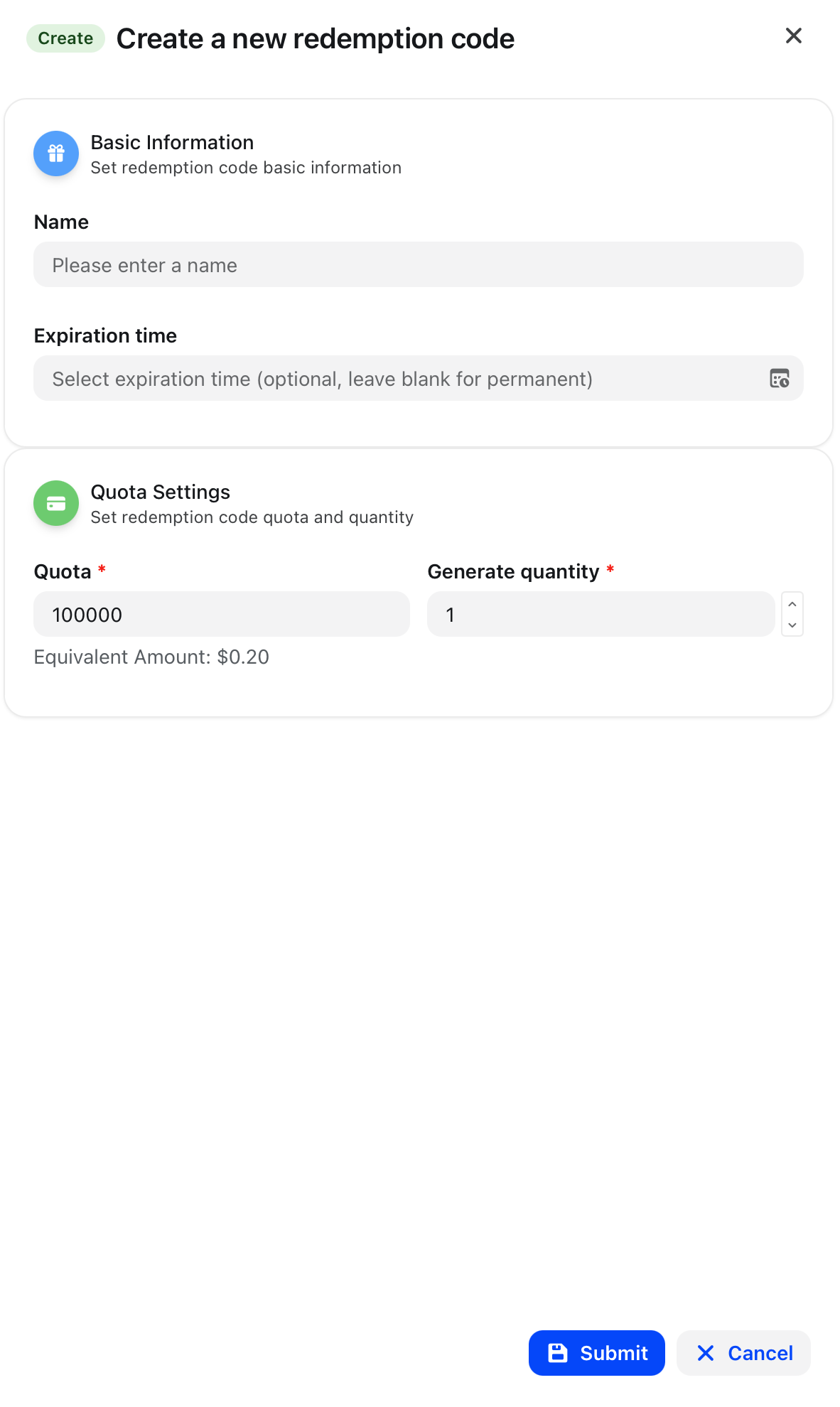 Redeem Code 2